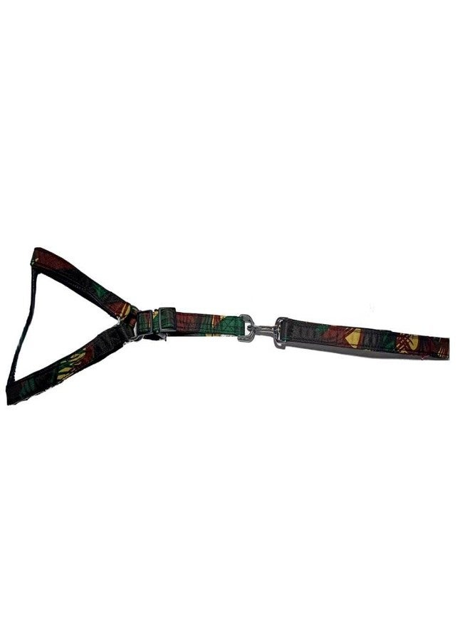 Pups&Pets حزام صدر بتصميم أنيق من Pups&Pets للكلاب الكبيرة، طقم حزام ومقود قابل للتعديل بنقشة عسكرية، مقاس 1.25 بوصة للكلاب الكبيرة - Image 5